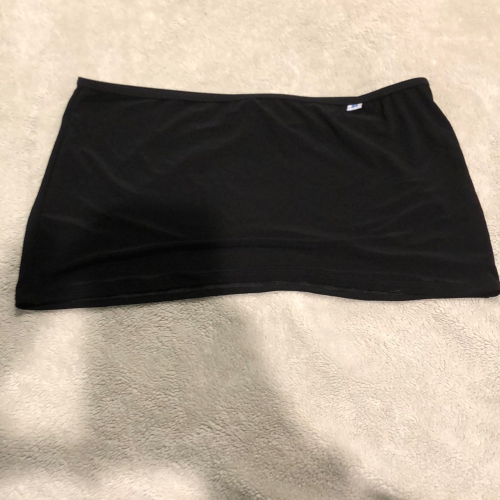 Black mini skirt